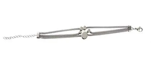 Produktbild: Pfote Power Energie Edelstahl Magnet Armband Hund Katze Bär mit Swarovski Kristall Energetix 4you 7141 Länge Uni 19-24 cm