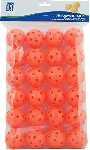 Produktbild: PGA TOUR 24 Air Flow Übungs Golfball, orange, PGAT138