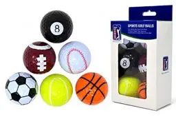 Produktbild: PGA TOUR Einzigartige Fun Sport Golfbälle (6er Set), Mehrfarbig, PGAT167