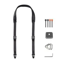 Produktbild: PGYTECH Kamera Schultergurt Breit Kameragurte für Fotografen 110-152 CM Verstellbarer Schnellverschluss Kamera Nackengurt für DSLR SLR, Nachtschwarz