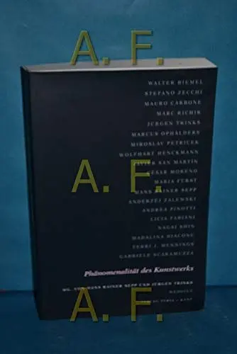 Produktbild: Phänomenalität des Kunstwerks