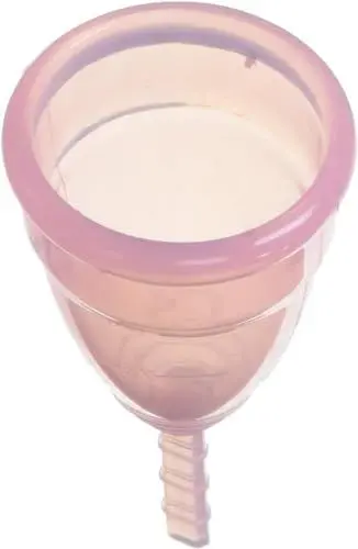 Produktbild: Pharma'Cup - Faltbare Menstruationstasse mit Aufbewahrungsbox – leichter Durchfluss – aus medizinischem Silikon – wiederverwendbar – hygienisch – waschbar – Farbe Rosa – Größe 1
