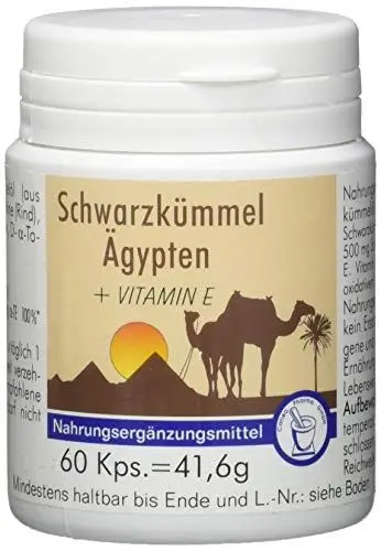 Produktbild: Pharma-Peter SCHWARZKÜMMEL ÄGYPTEN + E, 60 Kapseln