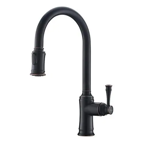 Produktbild: PHASAT Küchenarmatur Ausziehbar Spültischarmatur mit Brause Ausziehbar 360° Drehbar 2 Funktionen Wasserhahn für Küche, ORB KZ06