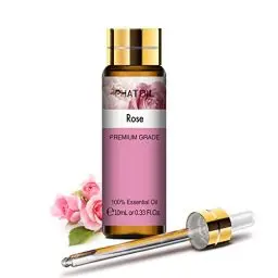 Produktbild: PHATOIL Rosenöl 10ml, Ätherisches Öl Rose Naturrein Reine, Ätherische Öle für Diffuser Aromatherapie, Duftlampe, Luftbefeuchter, Kerzen