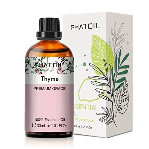 Produktbild: PHATOIL Thymianöl 30ml, Ätherisches Öl Thymian Reine Naturrein, Ätherische Öle für Diffuser Aromatherapie, Duftöle Thymian für Luftbefeuchter, Kerzen, Duftlampe