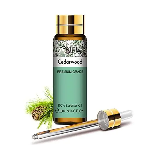 Produktbild: PHATOIL Zedernöl Ätherisches Öl 10ml, Zedernholz Ätherische Öle Reine Naturrein, Duftöle Zedernholzöl für Diffuser Aromatherapie, Duftlampe, Luftbefeuchter, Kerzen