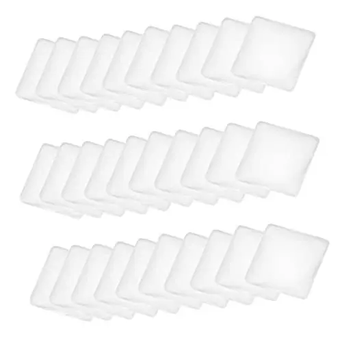 Produktbild: PHENOFICE 100 Stück 25 Mm Glas-cabochons Klare Quadratische Kristallglas-patches Für Diy-schmuck