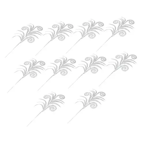 Produktbild: PHENOFICE 10 Stück Kunstblatt-weihnachtsdeko Weihnachtsbaum-Dekoration Blatt-dekorationszubehör