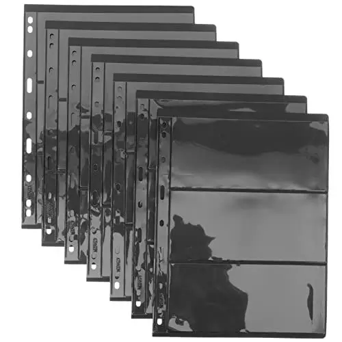 Produktbild: PHENOFICE 10 Blatt Fächerordner Für Briefmarkensammlung Loseblattsammlung Standard-briefmarken-aufbewahrung Kleiner Ordner Für Sticker Und Karten