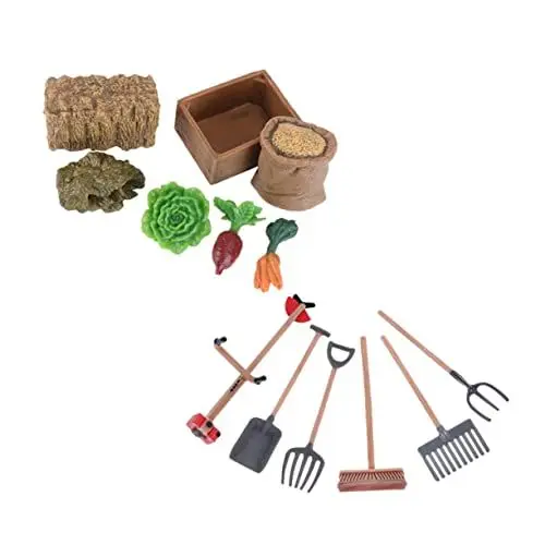Produktbild: PHENOFICE Imitierte Werkzeuge Bastelwerkzeuge Von 13 Stück Bauernhof-Werkzeug-Ornament Für Jungen Und Mädchen Sandtisch-