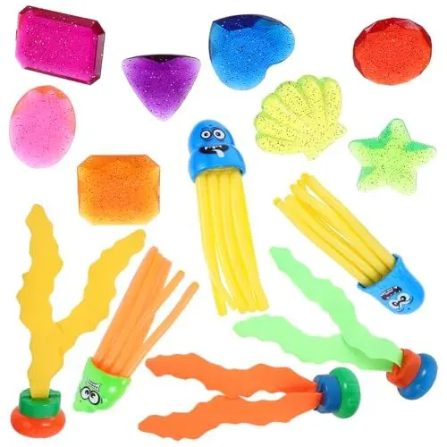 Produktbild: PHENOFICE Tauchspielzeug Für Kinder Schwimmbadspielzeug-Set Sommer-tauchspielzeug Kinderspielzeug Mit 14 Teilen