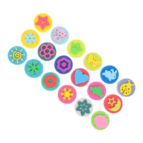 Produktbild: PHENOFICE 18-TLG Scrapbooking-Stempel Kinderstempel Cartoon-Graffiti-Stempel Für Basteln Geburtstagsfeiern Planerdekorationen Ausgezeichneter Preis Für Kinderaktivitäten