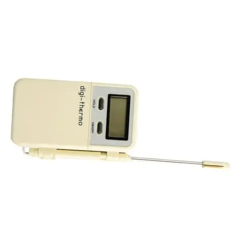 Produktbild: PHENOFICE 1Stk Grill-Timer Kochwerkzeug für die Küche elektronische Zeitschaltuhr Backthermometer Sondenthermometer digitales Thermometer BBQ-Thermometer Beige