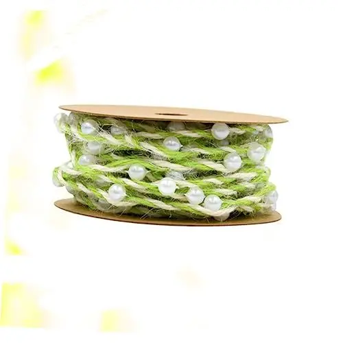 Produktbild: PHENOFICE Ribbons 5m Perlenband Hochzeitsband Band Geschenkband Hellgrün