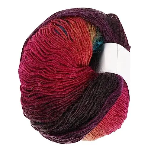 Produktbild: PHENOFICE Buntes Baumwoll-polyestergarn 1 Rolle Farbsegmentgefärbtes Strickgarn Handstrickgarn Für Schals Mützen Und Tücher