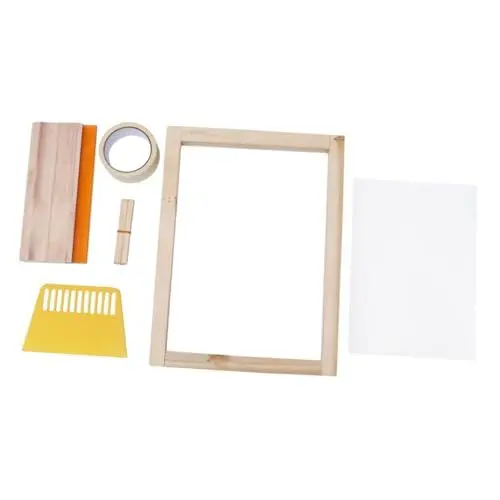 Produktbild: PHENOFICE 1 Satz 19 Stück Maskenband Aus Transparentem Film Inkjet-transparentfolie Siebdruck-Set Für Anfänger DIY-siebdruckrahmen Siebdruck-kit DIY-druckwerkzeuge Siebdrucker Bambus