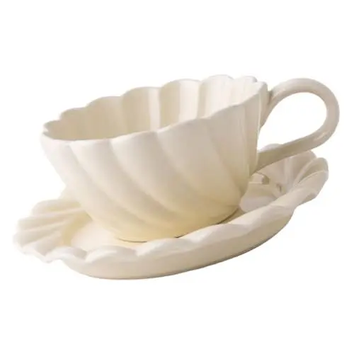 Produktbild: PHENOFICE Keramiktassen-set Mit Untertasse Exquisiter Kaffeebecher Für Haushaltsbedarf Für Tee Und Kaffee
