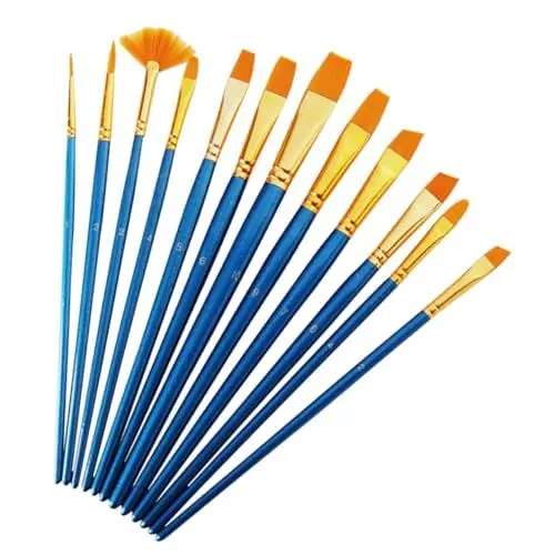 Produktbild: PHENOFICE 1 Satz Gouachepinsel Pinsel zeichnen Aquarellpinsel Ölgemäldepinsel Malerpinsel professioneller Pinsel acrylbilder Pinsel für Kinder malerzubehör Malerei-Stift-Kit Nylonpinsel Holz