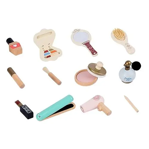 Produktbild: PHENOFICE 1 Satz Make-up-Spielzeug Schminkset für kleine Mädchen Lernspielzeug für Kinder kinderschminken Set Kinder schminkset simuliertes Spielzeug Schönheitsspielzeug für Kinder Plastik