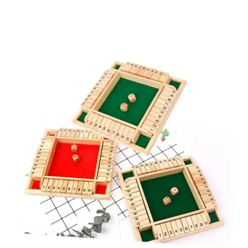 Produktbild: PHENOFICE 1 Satz Spielbrett für Party interaktives Spielzeug Interactive Toys Trink Spiele Holz Spielzeug Party-Spielbrett Tischspielbrett Schachbrett Requisiten Trinken Hölzern Green