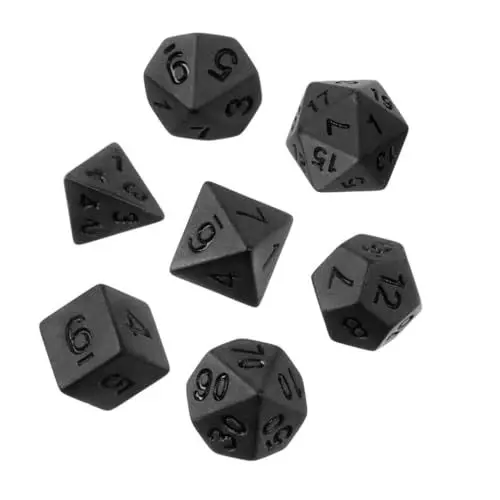 Produktbild: PHENOFICE 1 Satz Würfel D20 Kinderspielzeug Unterhaltungszubehör Brettspiel Requisiten Lernspielzeug Acryl Schwarz