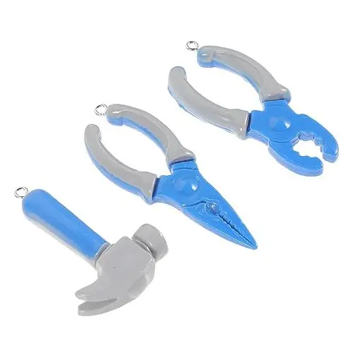 Produktbild: PHENOFICE 1 Satz verbandsschere astschere anlegewerkzeug jewellery dur-schmuck stilvolle kleine Charms Anhänger zur Schlüsselanhängerherstellung Neuheit-DIY-Charms Mini-Charms Plastik Blue