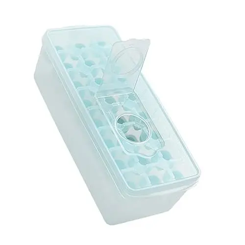 Produktbild: PHENOFICE Eiswürfelform Mit Deckel Und Behälter Eiswürfelschale Für Gefrierschrank Wiederverwendbar Und Langlebig