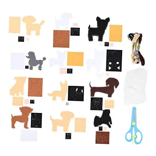 Produktbild: PHENOFICE 1 Set Nähset Für Kinder DIY Material Set Interaktives Eltern Kind Spielzeug Kinder DIY Zubehör Tier Nähset Heimdekoration Kleinkind Nähmaterial Kinder Nähset