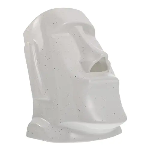 Produktbild: PHENOFICE 1stk Felsbrocken Wie Taschentuch Boxen Inselstatue Dekorativer Papierhandtuchhalter Gewebebehälter Serviettenetui Gewebeorganisator Taschentuchhalter Dekorativ Weiß Keramik