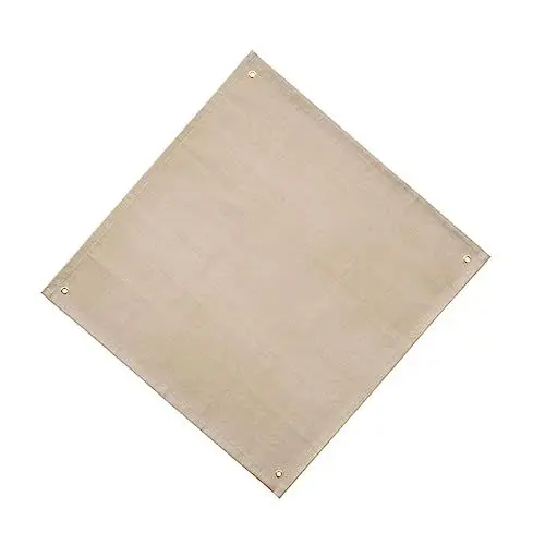Produktbild: PHENOFICE 1stk Feuermatte Outdoor-teppiche Feuerstellenmatte Für Gras Teppich Im Freien Picknick-schutzunterlage Feuerstellenmatte Für Deck Camping-isoliermatte Glasfasermaterial Golden