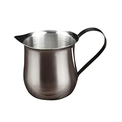 Produktbild: PHENOFICE Kleines Edelstahl-milchkännchen 90 Ml Deckel Inklusive Milchbehälter Für Kaffee Küche Und Zuhause