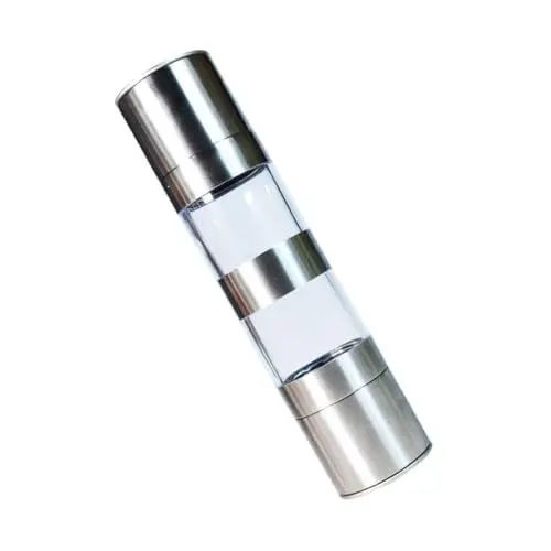 Produktbild: PHENOFICE 1stk Pfeffer Doppelmühle Elektrischer Pfeffer Schwarzer Pfeffer Mühlen Pfefferzerkleinerer Hand Manueller Pfeffer Grinder Doppelkopf- Pfeffermühle Acrylmaterial