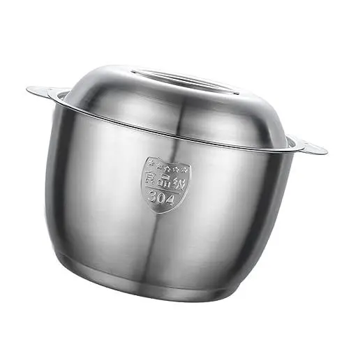Produktbild: PHENOFICE 1stk Schmalz Kann Schnellkochtopf Küchengeschirr Öllagertopf Kann Instant-nudeltopf Lebensmittelbehälter Küchenfettdose Mit Sieb Suppentopf Mit Deckel Edelstahl 304 Silver