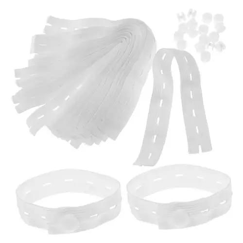 Produktbild: PHENOFICE Spanngummi 20st Aufbewahrung Und Organisation Von Kleidung Quilt-aufbewahrungstasche Gummiband Zur Aufbewahrung Von Kleidung Reisezubehör Organisator Für Reisekleidung Kleiderwickelband Weiß