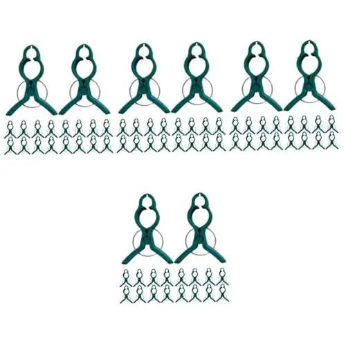 Produktbild: PHENOFICE 240 STK Gartenclips Tomatenklammern Pflanzenclips Für Reben -Rebe-Clip Pflanzenstützen Für Freilandpflanzen Tomatenrebenklemme Gartenpflanzenklemme Gartenklemme Green Plastik