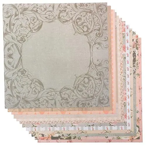 Produktbild: PHENOFICE 24 Stück Scrapbook-DIY-Papiere Vintage-planerpapiere Praktische Handbuchpapiere Für Bastelprojekte Und Dekoration