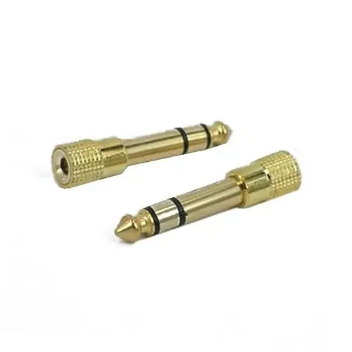 Produktbild: PHENOFICE Male Auf Female Audio Adapter Für Mikrofon Hochwertiger Klinkenadapter Für Headset Und Mikrofon Ideal Für Audioübertragung Und Mischpultanschluss