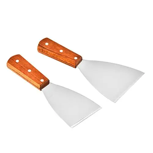 Produktbild: PHENOFICE 2St Pfannenwender aus Edelstahl Grillreiniger Burgerwender Mini-Grill Kochen küchenmaschiene kochgeschirr langlebige Steakschaufel hitzebeständiges Kochwerkzeug Rostfreier Stahl
