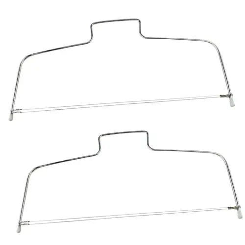 Produktbild: PHENOFICE 2pcs Kuchenschneider Einstellbare Schneidefixator Werkzeug Für Schichtung Edelstahl Kuchenschneider