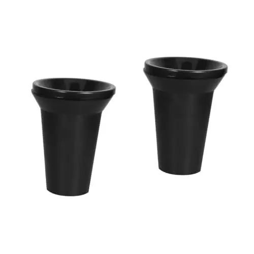 Produktbild: PHENOFICE 2st Spuckfass Weineimer-spucknäpfe Weinkühler Getränkekühler Kleiner Eiskübel Weinregal Verzinkte Wanne Verschütten Wein Spucknapf Eiskübel Mit Deckel Und Zange Bier Stand Black Pp