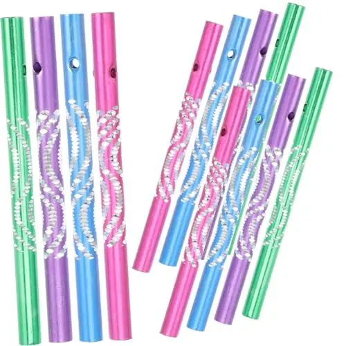 Produktbild: PHENOFICE 32 Stück Windspiel Röhren Zum Selbermachen Leere Metallrohre Für Kreative DIY Projekte Ideal Für Kinderbastelsets Und Bastelmaterialien Perfekte Klangspiel öglichkeiten