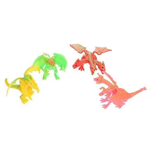 Produktbild: PHENOFICE 4 Stück Drachenmodell Drachendekor Dinosaurier-Modell Mini-Spielzeug Desktop- Tischdekoration Drachenschmuck Drachenskulptur Desktop-Drachen- Plastik