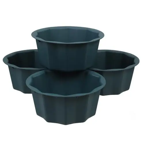 Produktbild: PHENOFICE 4-teiliger Gartentopf Praktischer Pflanzkübel Außenbereich Kunststoff-pflanztöpfe Terrasse Blumentöpfe Garten Grabkübel Für Blumenarrangements