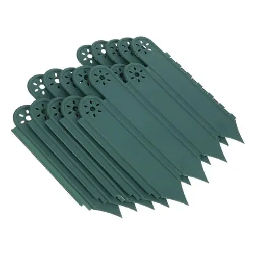 Produktbild: PHENOFICE 5St der Zaun Zauneinfassung Grenze Rasenkantenzaun Hoftrennzaun dekorativer Zaun Blumenbeetzaun Gartendeko Rasenbegrenzung Garten Kanten Grenze Grenzzaun für Blumenbeete pp Green