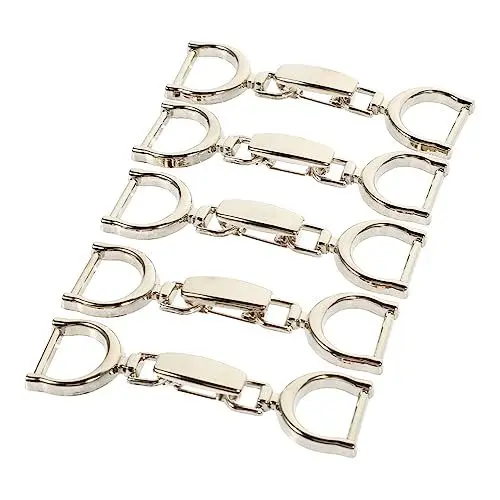 Produktbild: PHENOFICE 5-teiliges Schuhschmuck-dekorationsschnallen-set – Dekoratives Schnallenset Für Kleidungsstücke