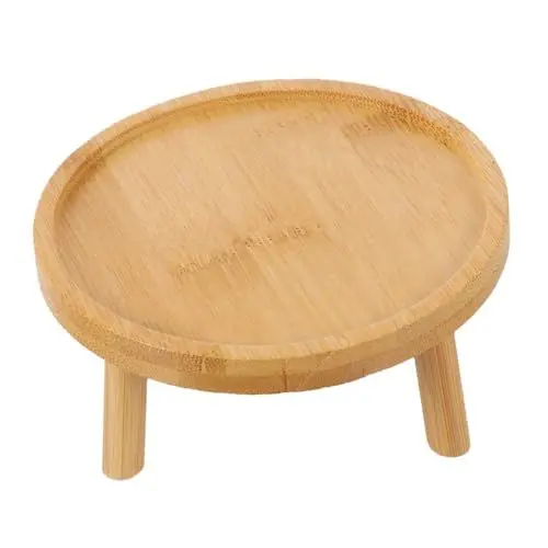 Produktbild: PHENOFICE Basis für Blumentöpfe pflanzregale Indoor Plant Shelf Balkon blumenregal Platzsparender Pflanzenständer pflanztisch Anlage Blumenvase Pflanzensockel Rustikaler Pflanzenständer Holz