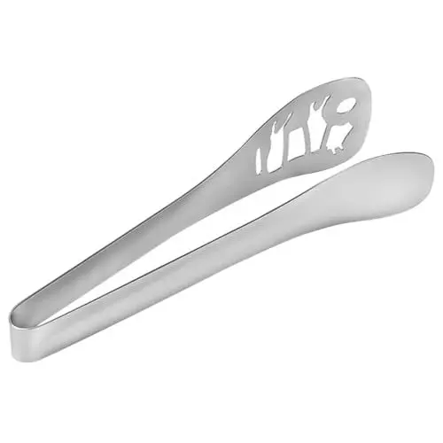 Produktbild: PHENOFICE Verbrühungssicherer Edelstahlclip Grillzubehör Multifunktionszange Für Lebensmittel Küchenbedarf Steakzange Tragbar