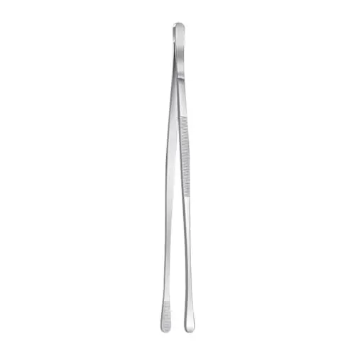 Produktbild: PHENOFICE Grill-Brotzange aus Edelstahl 30 cm Toastzange zum Kochen im Freien Lebensmittelzange starker und stabiler rutschfester Griff zum Grillen beim Camping
