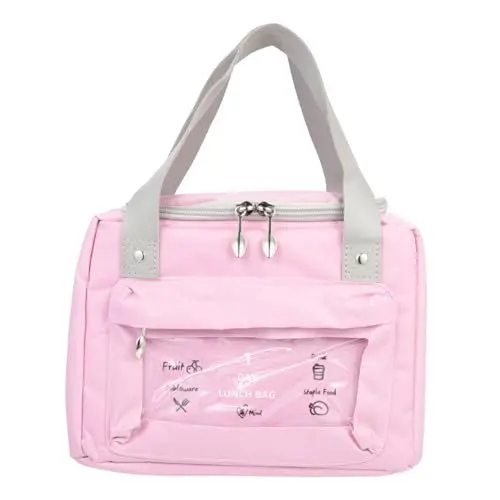 Produktbild: PHENOFICE Japanische Lunchtasche Tragbare Lunchbox Mit Isolierfächern Kühltasche Für Picknick Erwachsene Und Kinder Stilvolle Bento Tasche Nachhaltig